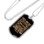 Taste And See Lord Is Good Christian Necklace Stainless Steel or 18k Gold Dog Tag 24" Chain-Express Your Love Gifts
