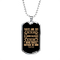 Taste And See Lord Is Good Christian Necklace Stainless Steel or 18k Gold Dog Tag 24" Chain-Express Your Love Gifts