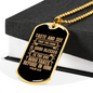 Taste And See Lord Is Good Christian Necklace Stainless Steel or 18k Gold Dog Tag 24" Chain-Express Your Love Gifts