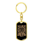 Taste And See Psalm 34:8 Keychain Stainless Steel or 18k Gold Dog Tag Keyring-Express Your Love Gifts