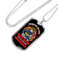 Taught Me Hardwork Firefighter Gift Stainless Steel or 18k Gold Dog Tag 24" Chain-Express Your Love Gifts