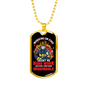 Taught Me Hardwork Firefighter Gift Stainless Steel or 18k Gold Dog Tag 24" Chain-Express Your Love Gifts