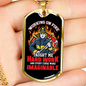 Taught Me Hardwork Firefighter Gift Stainless Steel or 18k Gold Dog Tag 24" Chain-Express Your Love Gifts