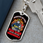 Taught Me Hardwork Firefighter Keychain Stainless Steel or 18k Gold Dog Tag Keyring-Express Your Love Gifts