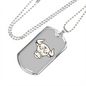 Taurus Bull Zodiac Necklace Stainless Steel or 18k Gold Dog Tag 24" Chain-Express Your Love Gifts