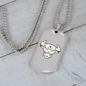 Taurus Bull Zodiac Necklace Stainless Steel or 18k Gold Dog Tag 24" Chain-Express Your Love Gifts