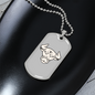 Taurus Bull Zodiac Necklace Stainless Steel or 18k Gold Dog Tag 24" Chain-Express Your Love Gifts