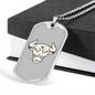 Taurus Bull Zodiac Necklace Stainless Steel or 18k Gold Dog Tag 24" Chain-Express Your Love Gifts