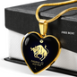 Taurus Horoscope Zodiac Necklace Stainless Steel or 18k Gold Heart 18-22"-Express Your Love Gifts