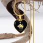 Taurus Horoscope Zodiac Necklace Stainless Steel or 18k Gold Heart 18-22"-Express Your Love Gifts