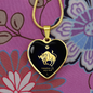 Taurus Horoscope Zodiac Necklace Stainless Steel or 18k Gold Heart 18-22"-Express Your Love Gifts