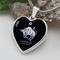 Taurus Horoscope Zodiac Necklace Stainless Steel or 18k Gold Heart 18-22"-Express Your Love Gifts