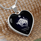 Taurus Horoscope Zodiac Necklace Stainless Steel or 18k Gold Heart 18-22"-Express Your Love Gifts