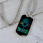 Taurus Unity Balance Zodiac Necklace Stainless Steel or 18k Gold Dog Tag 24" Chain-Express Your Love Gifts
