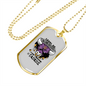 Taurus Wildness Zodiac Necklace Stainless Steel or 18k Gold Dog Tag 24" Chain-Express Your Love Gifts
