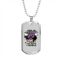 Taurus Wildness Zodiac Necklace Stainless Steel or 18k Gold Dog Tag 24" Chain-Express Your Love Gifts