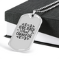 Teach What I Cannot See Christian Necklace Stainless Steel or 18k Gold Dog Tag 24" Chain-Express Your Love Gifts