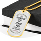 Teach You Christian Necklace Stainless Steel or 18k Gold Dog Tag 24" Chain-Express Your Love Gifts