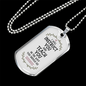 Teach You Christian Necklace Stainless Steel or 18k Gold Dog Tag 24" Chain-Express Your Love Gifts