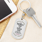 Teach You The Way Psalm 32:8 Keychain Stainless Steel or 18k Gold Dog Tag Keyring-Express Your Love Gifts