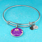 Teacher Appreciation Bracelet Stainless Steel or 18k Gold Circle Bangle-Express Your Love Gifts