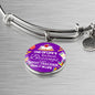 Teacher Appreciation Bracelet Stainless Steel or 18k Gold Circle Bangle-Express Your Love Gifts