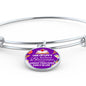 Teacher Appreciation Bracelet Stainless Steel or 18k Gold Circle Bangle-Express Your Love Gifts