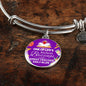 Teacher Appreciation Bracelet Stainless Steel or 18k Gold Circle Bangle-Express Your Love Gifts