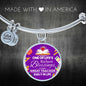 Teacher Appreciation Bracelet Stainless Steel or 18k Gold Circle Bangle-Express Your Love Gifts