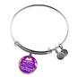 Teacher Appreciation Bracelet Stainless Steel or 18k Gold Circle Bangle-Express Your Love Gifts