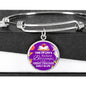 Teacher Appreciation Bracelet Stainless Steel or 18k Gold Circle Bangle-Express Your Love Gifts