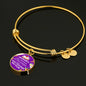 Teacher Appreciation Bracelet Stainless Steel or 18k Gold Circle Bangle-Express Your Love Gifts