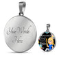 Teacher Appreciation Future Teacher Gift Circle Pendant Stainless Steel or 18k Gold 18-22"-Express Your Love Gifts