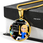Teacher Appreciation Future Teacher Gift Circle Pendant Stainless Steel or 18k Gold 18-22"-Express Your Love Gifts