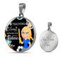 Teacher Appreciation Future Teacher Gift Circle Pendant Stainless Steel or 18k Gold 18-22"-Express Your Love Gifts