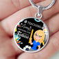 Teacher Appreciation Future Teacher Gift Circle Pendant Stainless Steel or 18k Gold 18-22"-Express Your Love Gifts