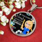 Teacher Appreciation Future Teacher Gift Circle Pendant Stainless Steel or 18k Gold 18-22"-Express Your Love Gifts