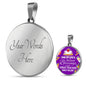 Teacher Appreciation Gift Circle Necklace Stainless Steel or 18k Gold 18-22"-Express Your Love Gifts