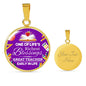 Teacher Appreciation Gift Circle Necklace Stainless Steel or 18k Gold 18-22"-Express Your Love Gifts