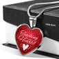 Teaching Is A Work Of Heart Necklace Stainless Steel or 18k Gold Heart Pendant 18-22"-Express Your Love Gifts