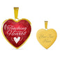 Teaching Is A Work Of Heart Necklace Stainless Steel or 18k Gold Heart Pendant 18-22"-Express Your Love Gifts