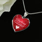 Teaching Is A Work Of Heart Necklace Stainless Steel or 18k Gold Heart Pendant 18-22"-Express Your Love Gifts