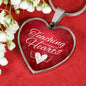 Teaching Is A Work Of Heart Necklace Stainless Steel or 18k Gold Heart Pendant 18-22"-Express Your Love Gifts