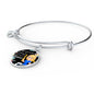 Teaching Loving Inspiring Our Future Teacher Appreciation Gift Stainless Steel or 18k Gold Circle Bangle Bracelet-Express Your Love Gifts