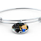Teaching Loving Inspiring Our Future Teacher Appreciation Gift Stainless Steel or 18k Gold Circle Bangle Bracelet-Express Your Love Gifts