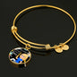 Teaching Loving Inspiring Our Future Teacher Appreciation Gift Stainless Steel or 18k Gold Circle Bangle Bracelet-Express Your Love Gifts