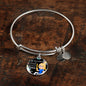 Teaching Loving Inspiring Our Future Teacher Appreciation Gift Stainless Steel or 18k Gold Circle Bangle Bracelet-Express Your Love Gifts