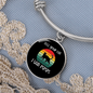 Tell Your Cat Bracelet Stainless Steel or 18k Gold Circle Bangle-Express Your Love Gifts