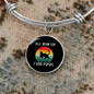 Tell Your Cat Bracelet Stainless Steel or 18k Gold Circle Bangle-Express Your Love Gifts