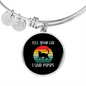 Tell Your Cat Bracelet Stainless Steel or 18k Gold Circle Bangle-Express Your Love Gifts